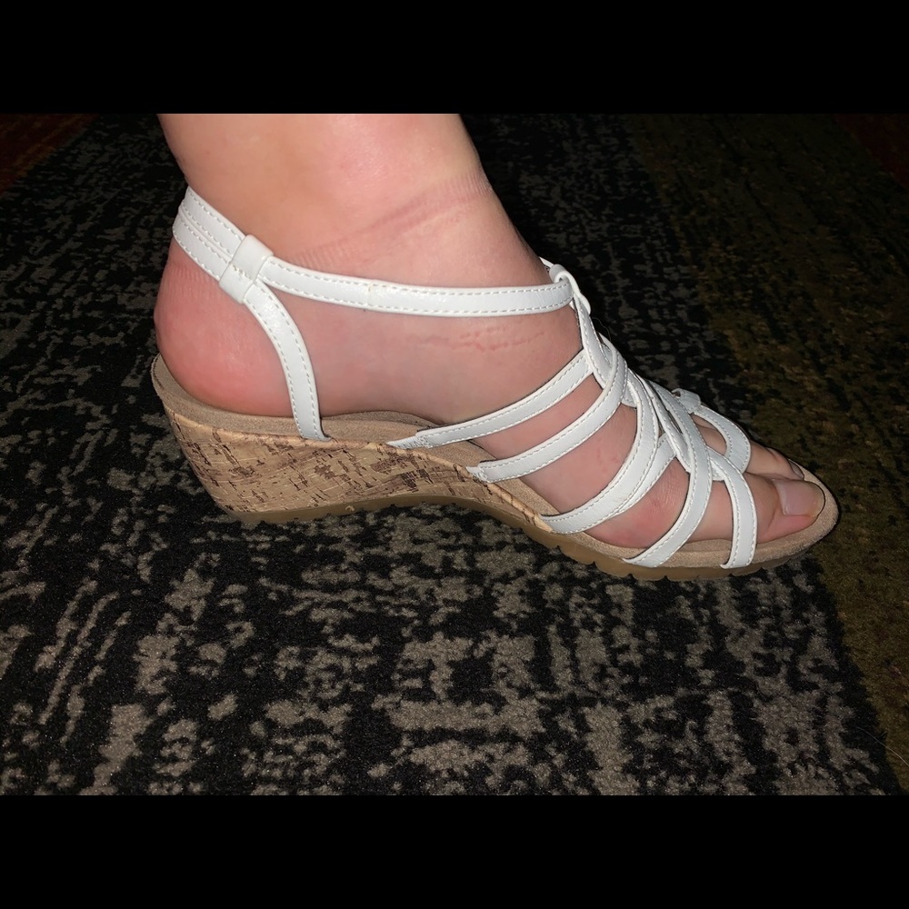 White Cork Wedges